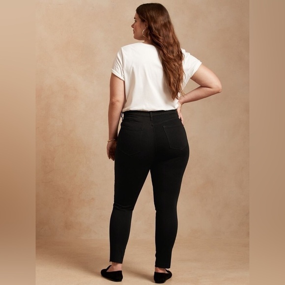 NWT! Banana Republic Premium Denim Black High Rise + Skinny - Multiple🔹 - Picture 5 of 16